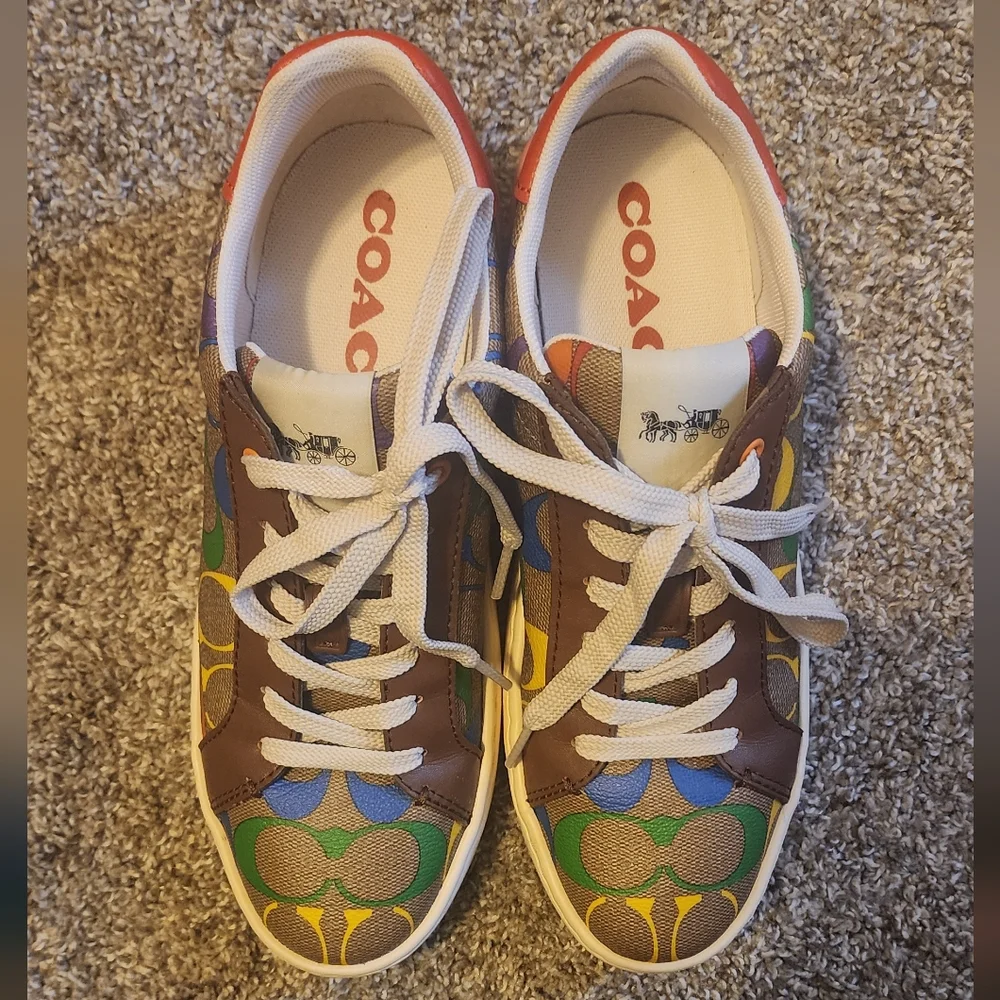 Coach Sneakers Rainbow Signature